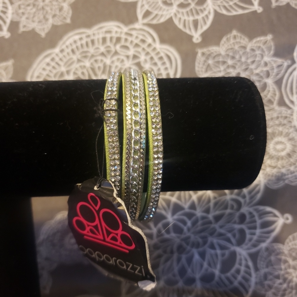 Paparazzi green urban bracelet
